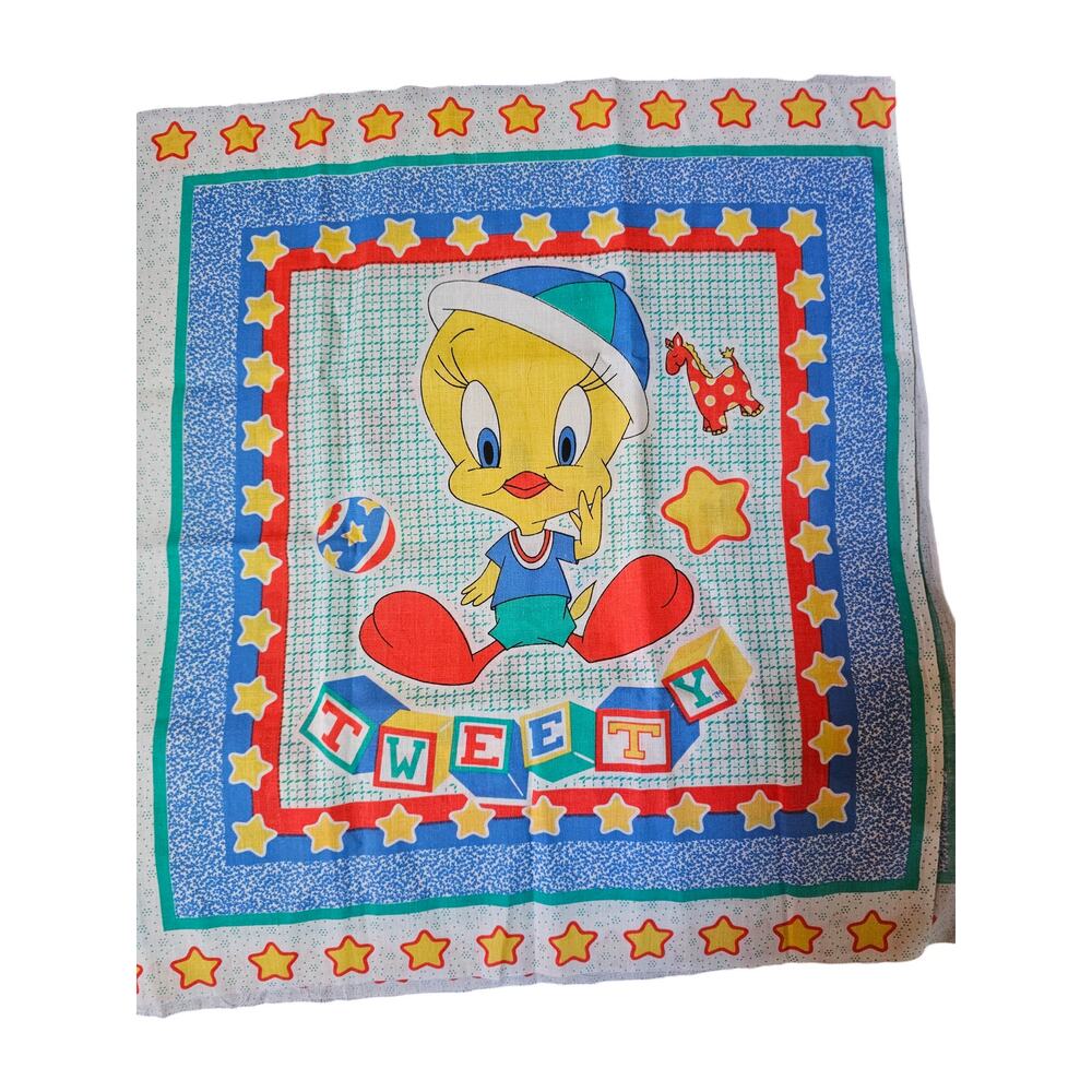 Vintage Tweety Bird Pillow Fabric Cut Outs Enough For 7 Pillows See Description